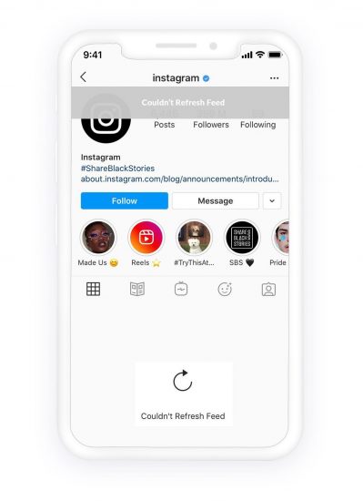 Instagram Akış Yenilenmiyor Hatası