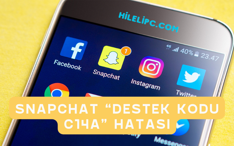 Snapchat “Destek Kodu C14A” 