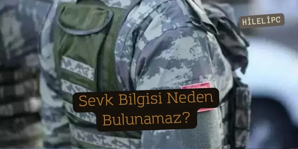 Sevk Bilgisi Neden Bulunamaz?